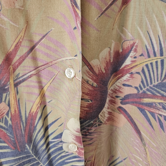 Vintage tropical print blouse - Picture 5 of 7